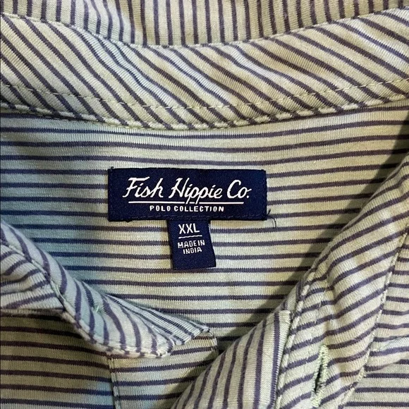 Fish HippieMens Polo - Picture 3 of 4